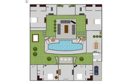 Villa Mutiara Putih | Villa 4 chambres à louer | Seminyak – Center