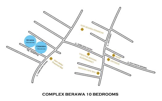 Complexe Berawa | Villa 10 chambres à louer | Canggu – Berawa